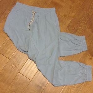 Zara Women's Trousers/Joggers Pale Blue